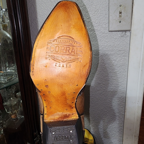 Corral Women's Over the Knee Caiman Boots in Brown and Tan - Picture 4 of 4